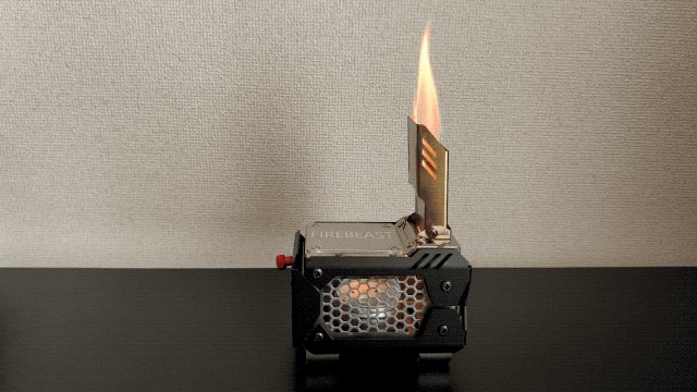 1秒】で設置！二次燃焼小型ストーブで、外でもお家でも手軽に焚き火