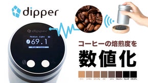 コーヒーの焙煎度合いを瞬時に数値化。手のひらサイズの焙煎測定機「dipper」