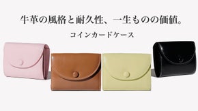 天然牛革で丈夫・高級感あふれる収納抜群のコインカードケース