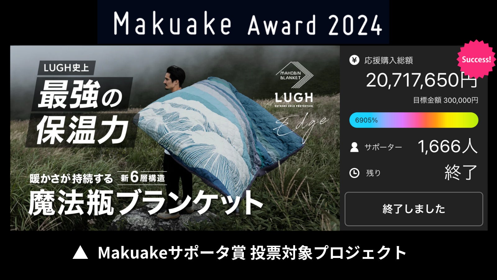 Makuake｜【第4弾】車中泊がやめられなくなる。-15℃でも暖かい新6層
