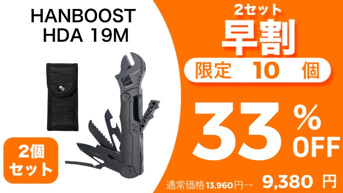 DIYにもアウトドアにも最適！多機能レンチ「マルチツール19in1