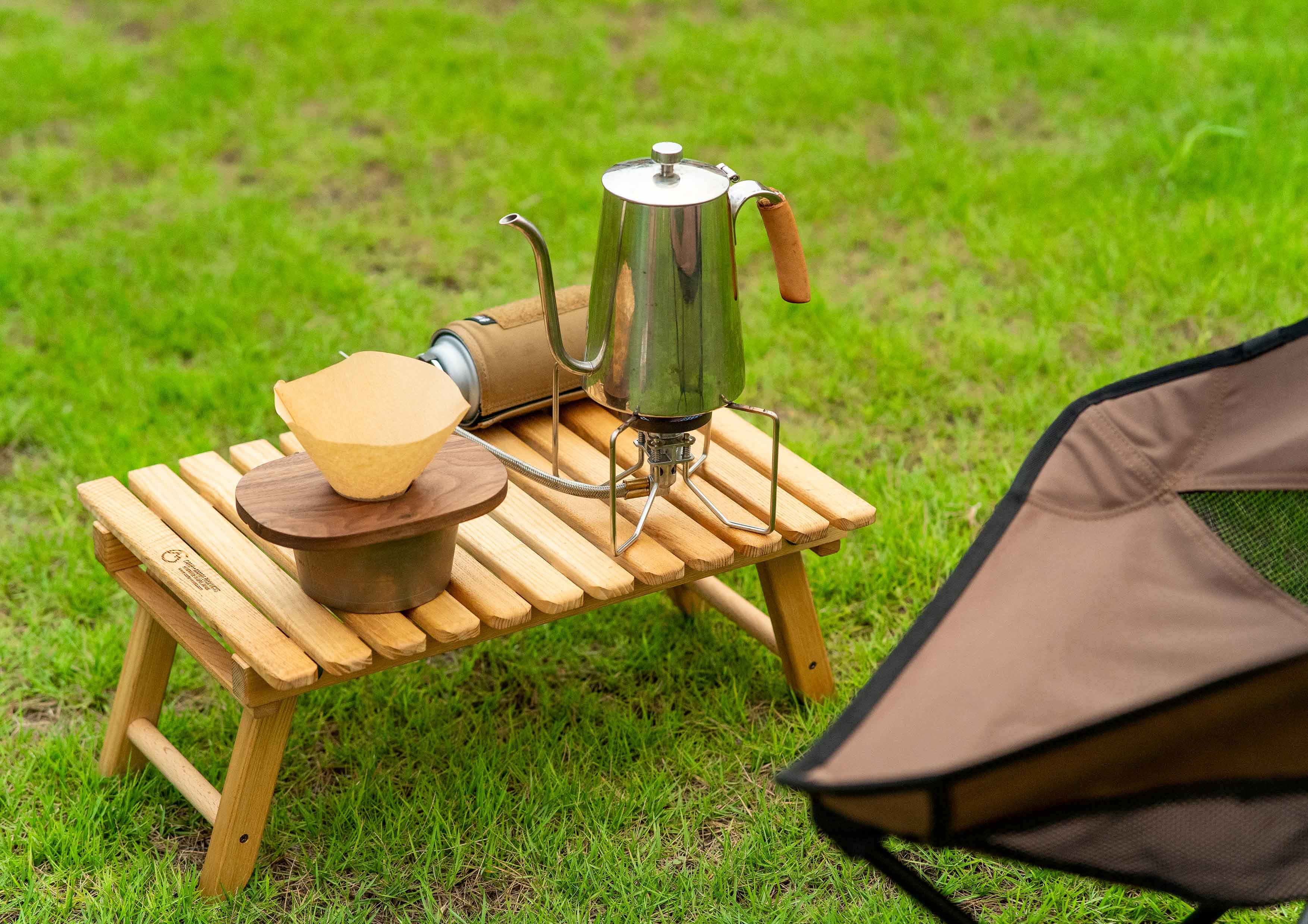 コーヒー好きに贈る！アウトドアでも活躍する、厚み1cmの木製コーヒー