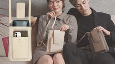 長財布＆手帳型スマホケースもスッキリ収納。機能性にこだわった大人のスマホポーチ