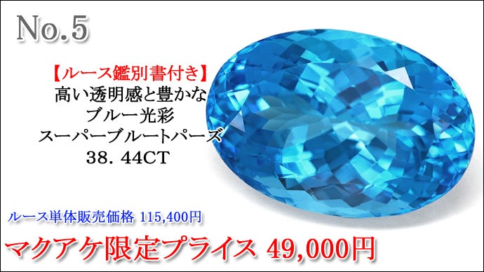 全て特大サイズの1点物！11月の誕生石天然高品質ブルートパーズが大量  