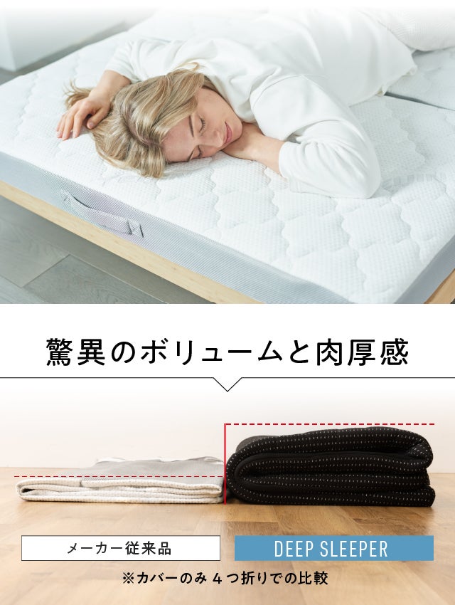 TEIJINダブルマットレス　DEEP SLEEPER AQUA (アクア) TEIJIN 清潔 快適 プレミアム DEEP SLEEPER