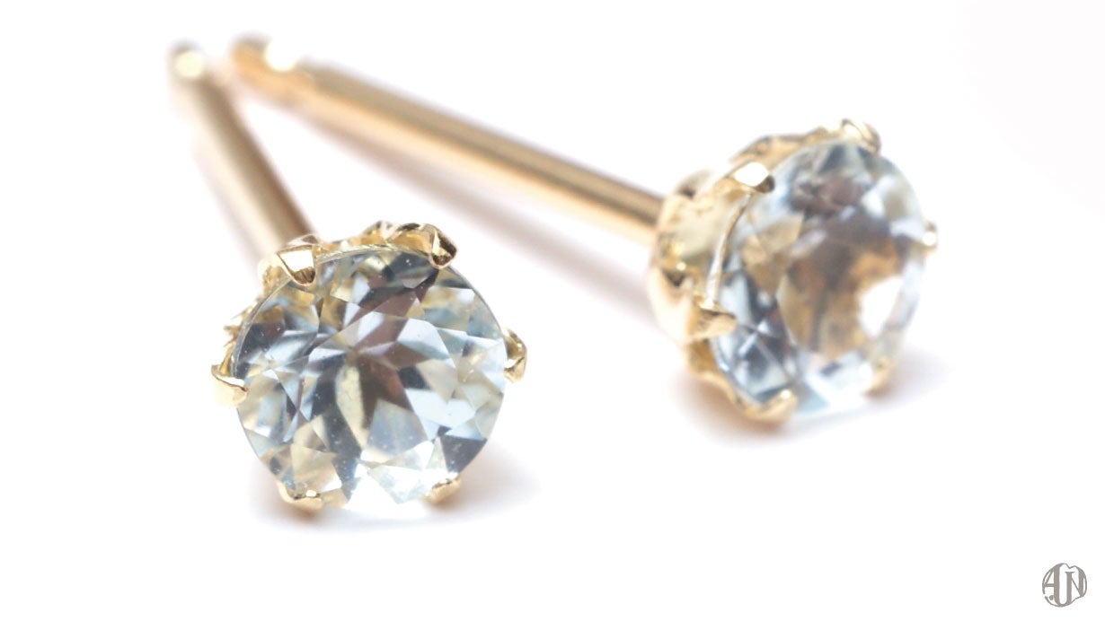 軸太・18金！！かわいくピアスホールを安定させる軸太1mmセカンド