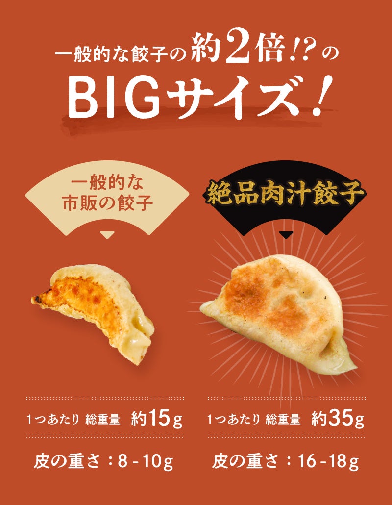 未体験の餃子パーティーを！限界量の餡と創作味で魅了、1つ35g「大き