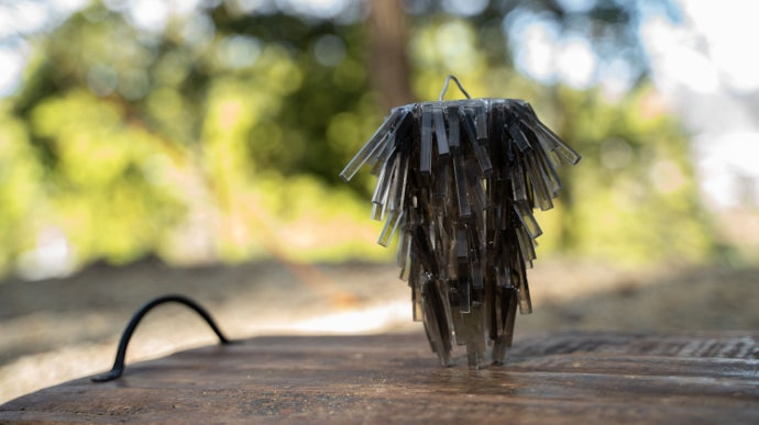 キャンプ場で誰とも被らない映える空間を ミノムシ型ランタンシェード