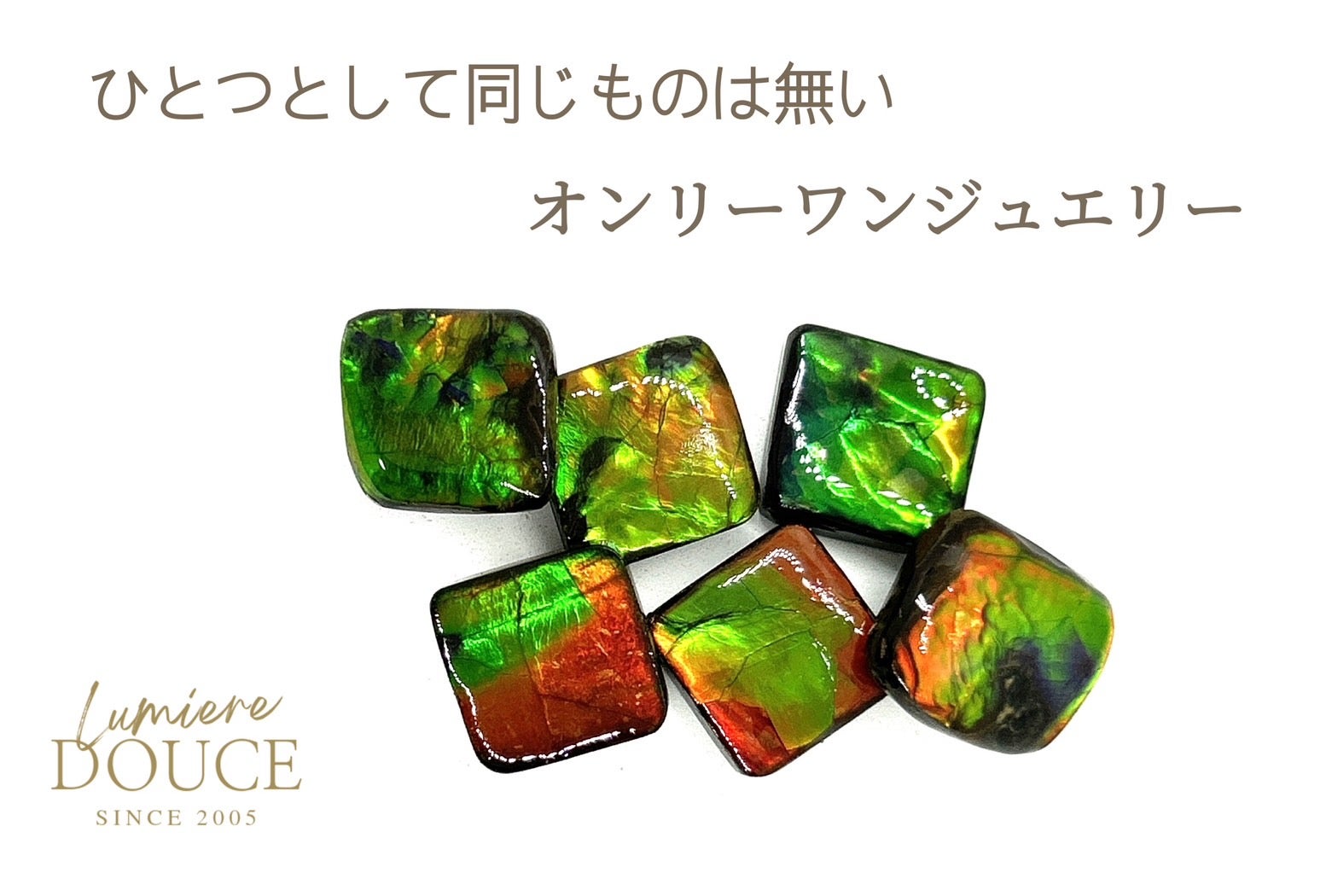 1億年前のシェルが輝き続ける希少ジュエリー。オーロラに輝くオンリー