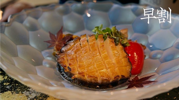 淡路島の創作鉄板焼きスペシャルコースを披露。「西麻布しるく屋」で