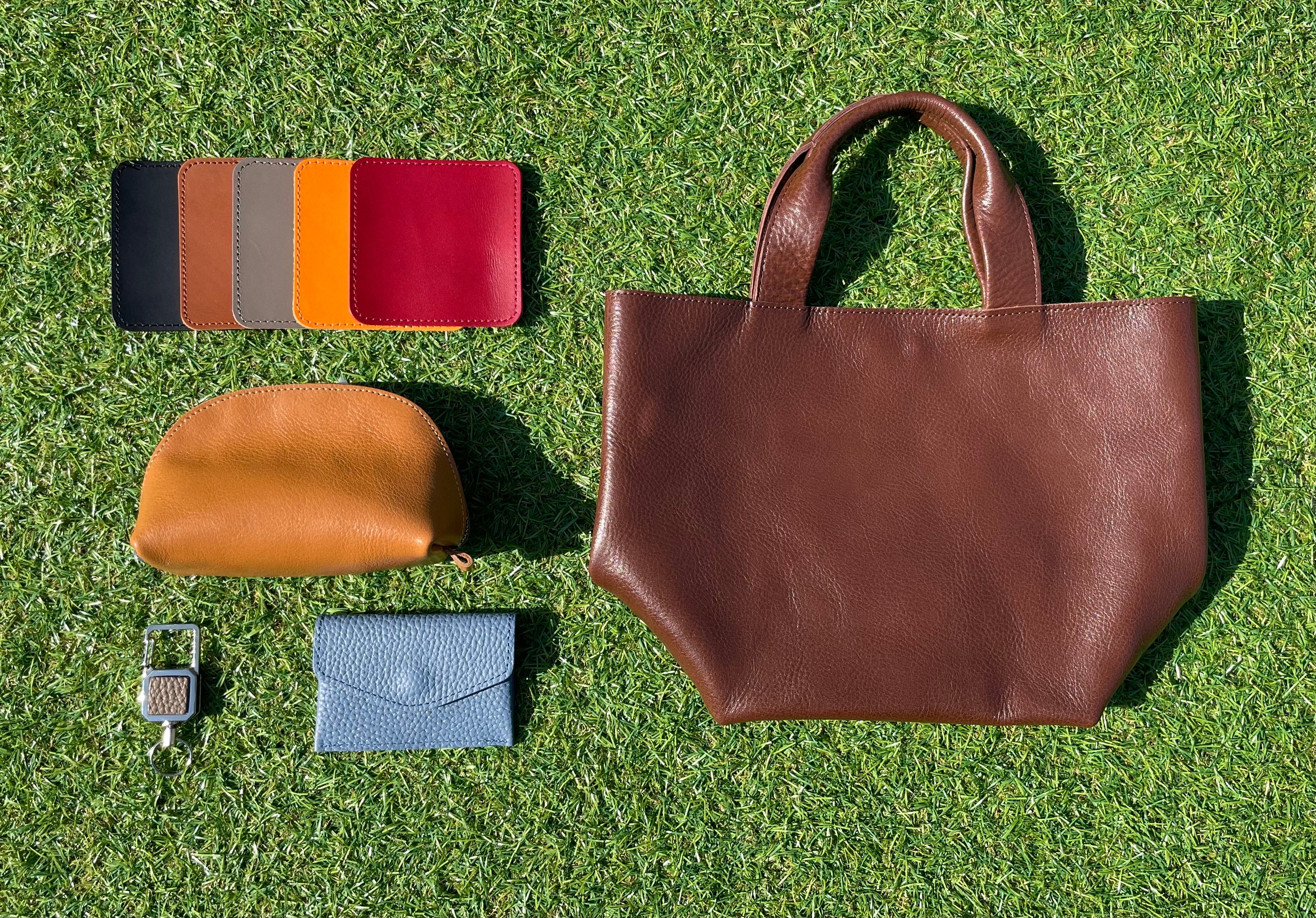 デッドストック革を愛着の湧くモノへ。毎日使える革アイテム8点セット