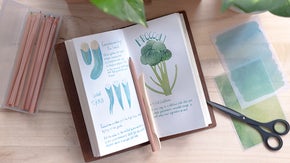 水彩画のような透明感を演出。切り貼りだけで作れるステッカー型DIYキット