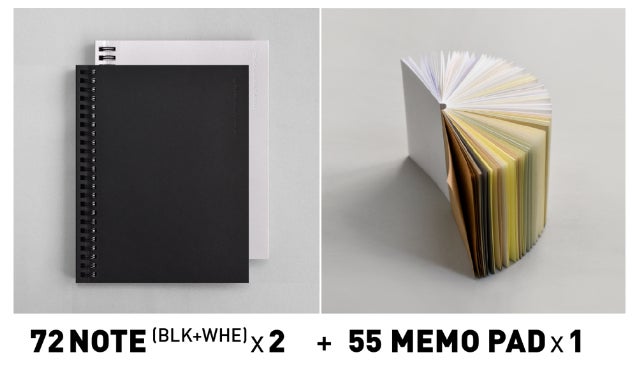 あなたの「1」日を彩る、「55」枚の紙。一冊のメモ帳で55種類の紙を
