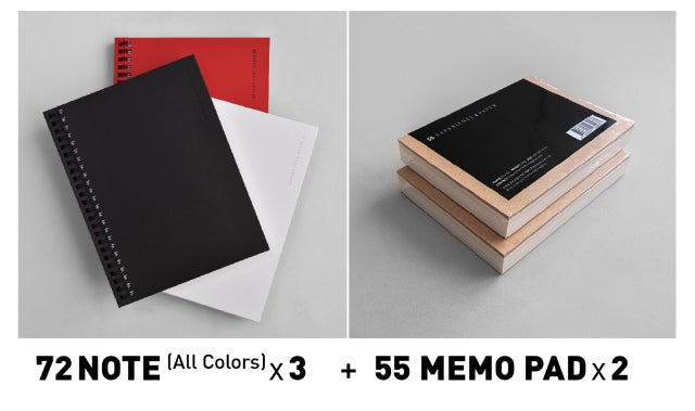 あなたの「1」日を彩る、「55」枚の紙。一冊のメモ帳で55種類の紙を