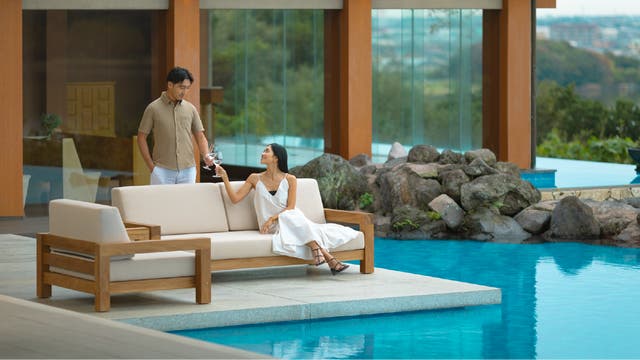 ご自宅にアウトドアリビングを。雨に濡れてもすぐに乾く水に強い特殊な