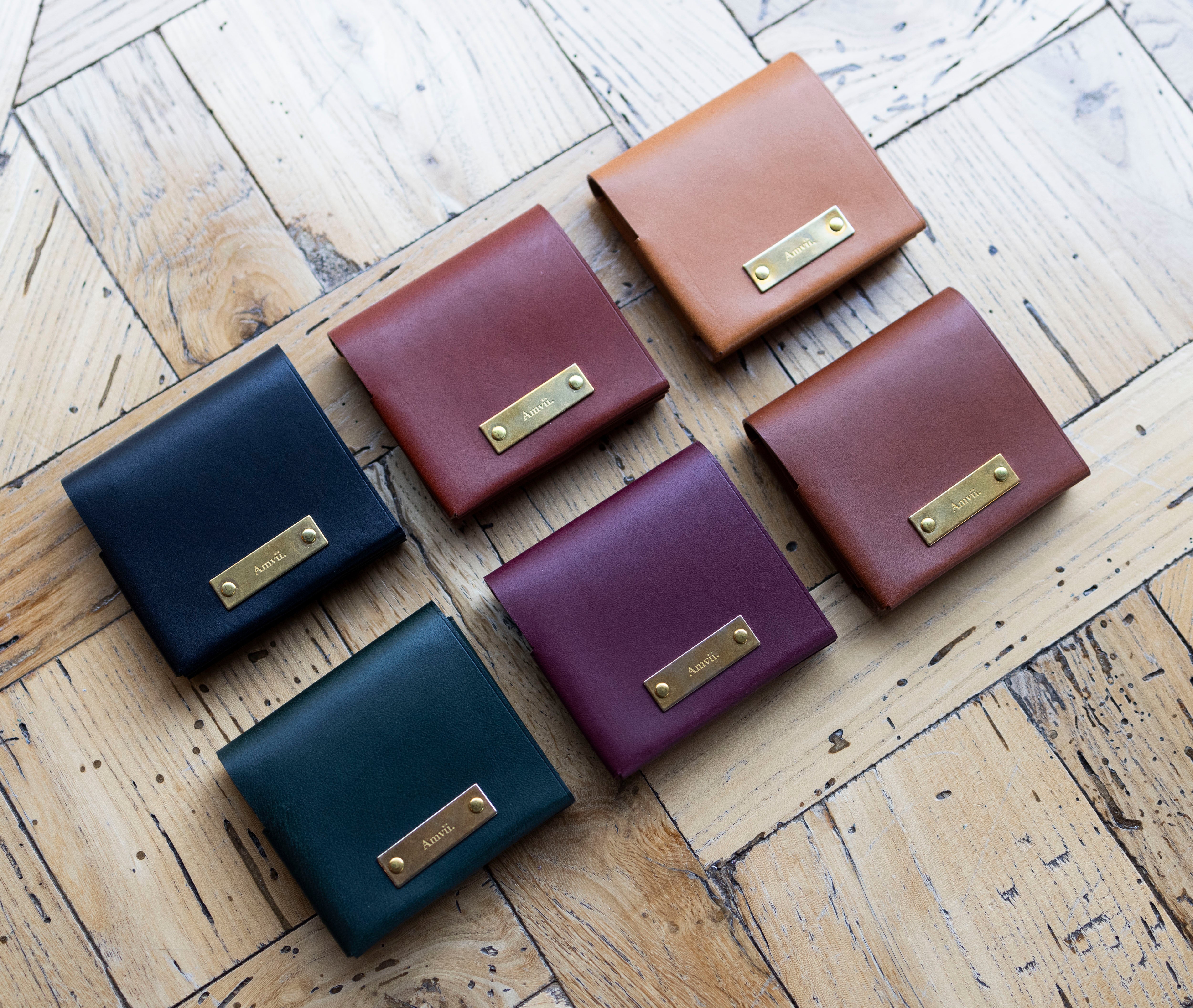 こ*ゃ様 Amvii Fold wallet 二つ折り財布 ユニセックス カードが10枚収納できる二つ折り財布の最小を目指す「 Fold