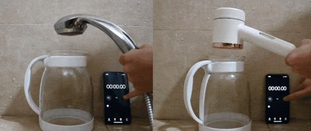 極上体験、【電解式水素水・アロマ・フィルタ】を一つのシャワーヘッド