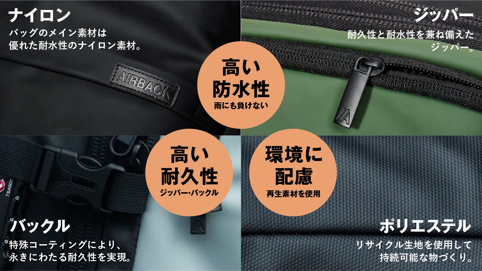真空圧縮で大容量をスマートに持ち歩き。快適な背負い心地も実現