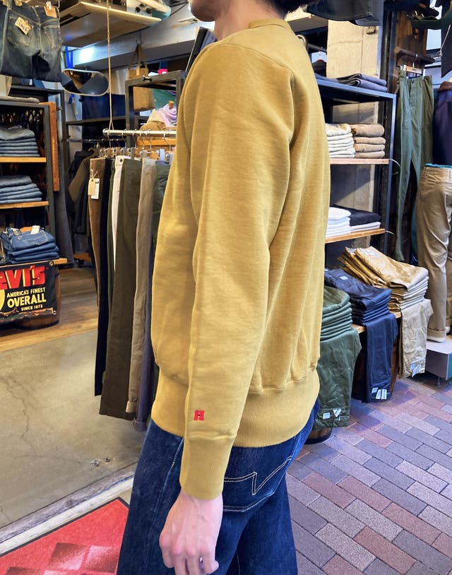 【美品】限定 ヒノヤ HINOYA スウェット マスタード M 38 美品】限定 ヒノヤ HINOYA スウェット マスタード M 38(Hinoya