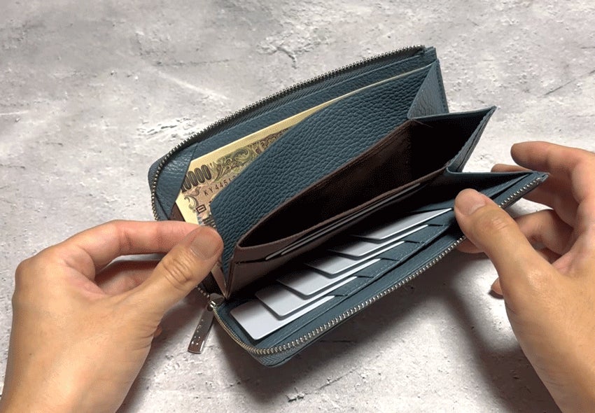 長財布　使用期間少なく美品。 楽天市場】小銭とお札が同じ向き☆秒出し◎超時短財布！長財布