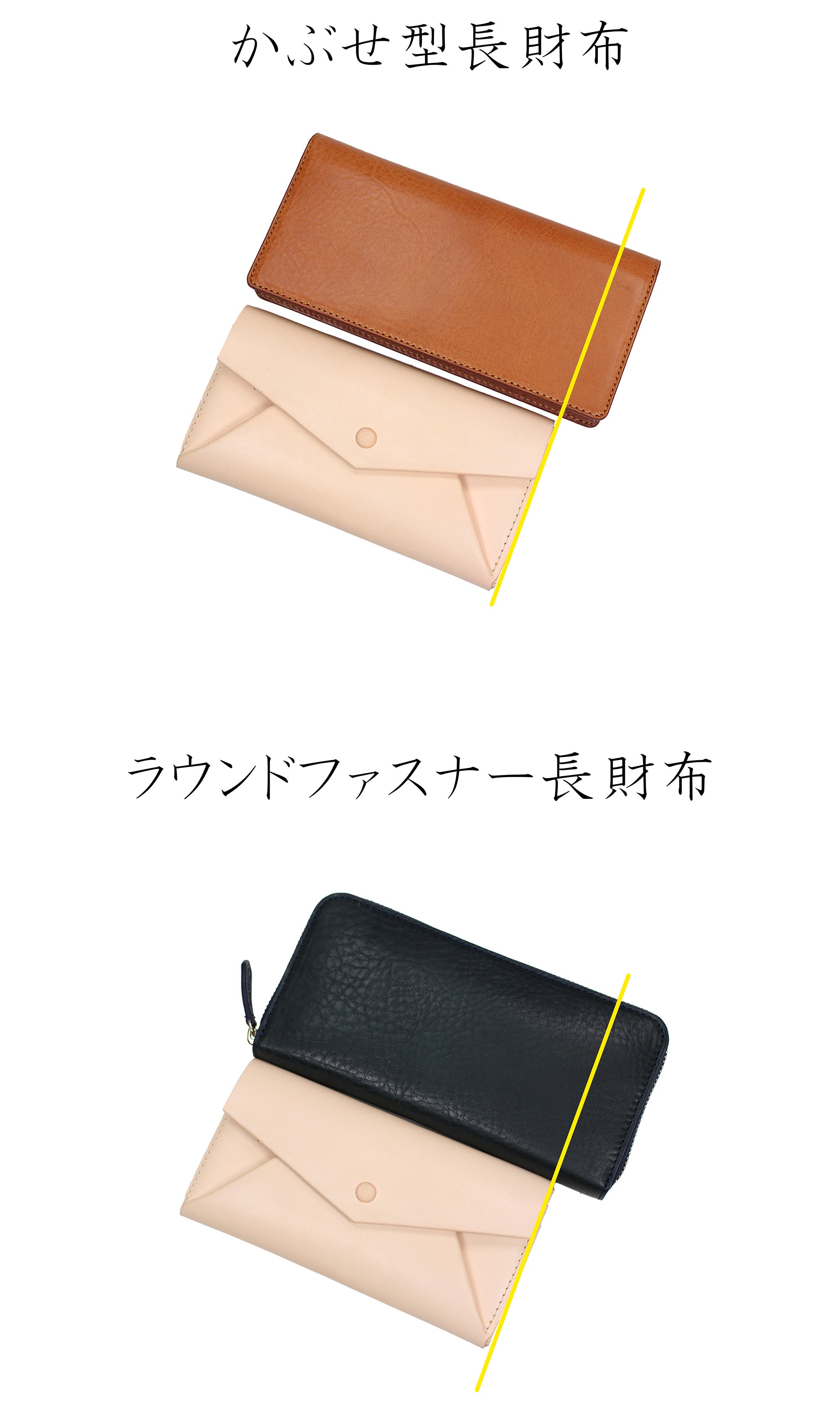 1枚革でパーツはたったの一つ！職人技満載のコンパクト長財布