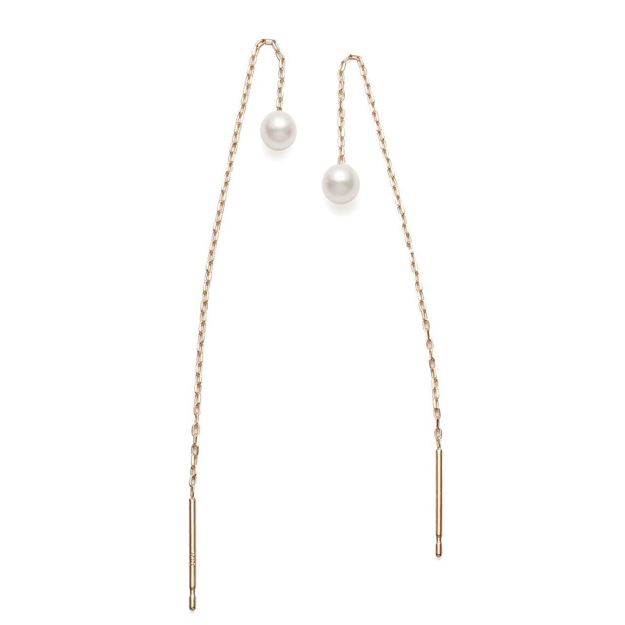 K10PGあこや真珠3-3.5mm sequenceチェーンピアス – Makuake STORE