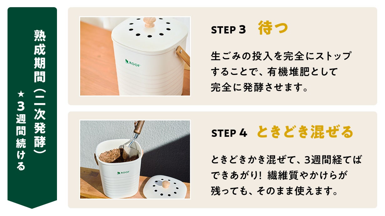 発酵の力で生ごみをなくす。ベランダではじめる、捨てないくらし「ROOF