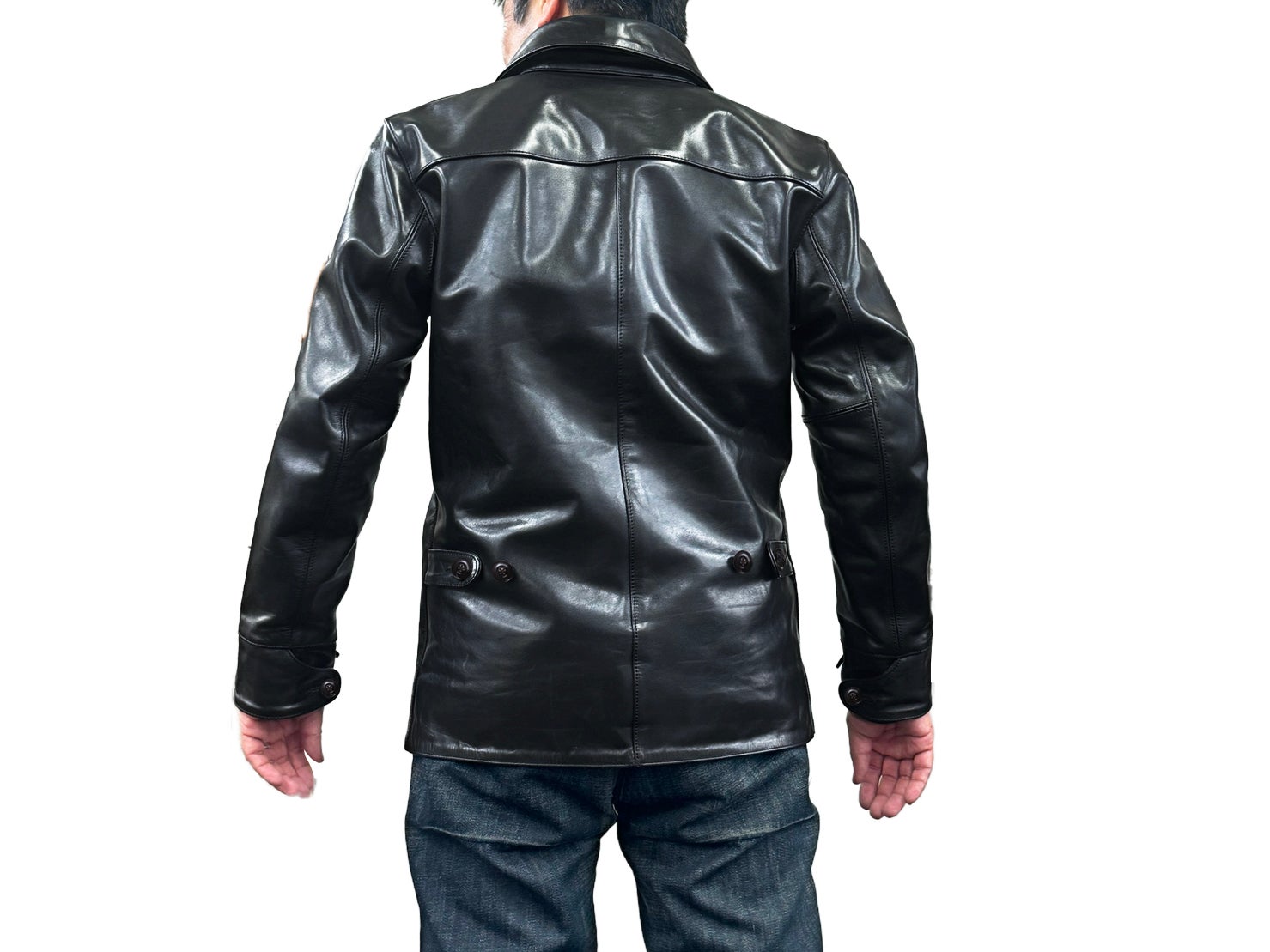 Y's WORKSレザーカーコート　茶芯ホースハイド　　日本製 ホースハイドのカーコートを限界価格の4万円台から挑戦！MADE IN JAPAN