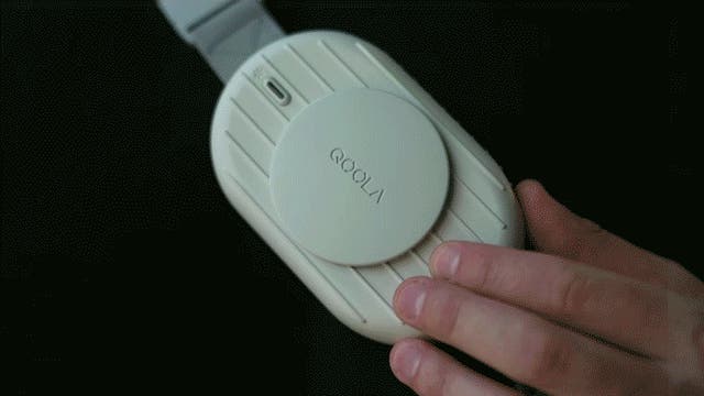 QOOLA pro ハンズフリーバンド付きハンディクーラー 超超超コンパクト!ハンズフリーバンド付きハンディクーラー