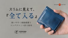 キャッシュレス時代に、必要なものがスマートに納まるYOSHINA二つ折り財布!