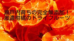 【makuake限定】瀬戸内の極ウマ柑橘の、皮付き無添加ドライフルーツ