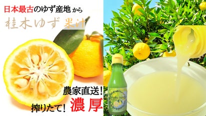 お客様リクエストNO,1】日本最古のゆず産地より濃厚「桂木ゆず果汁」を