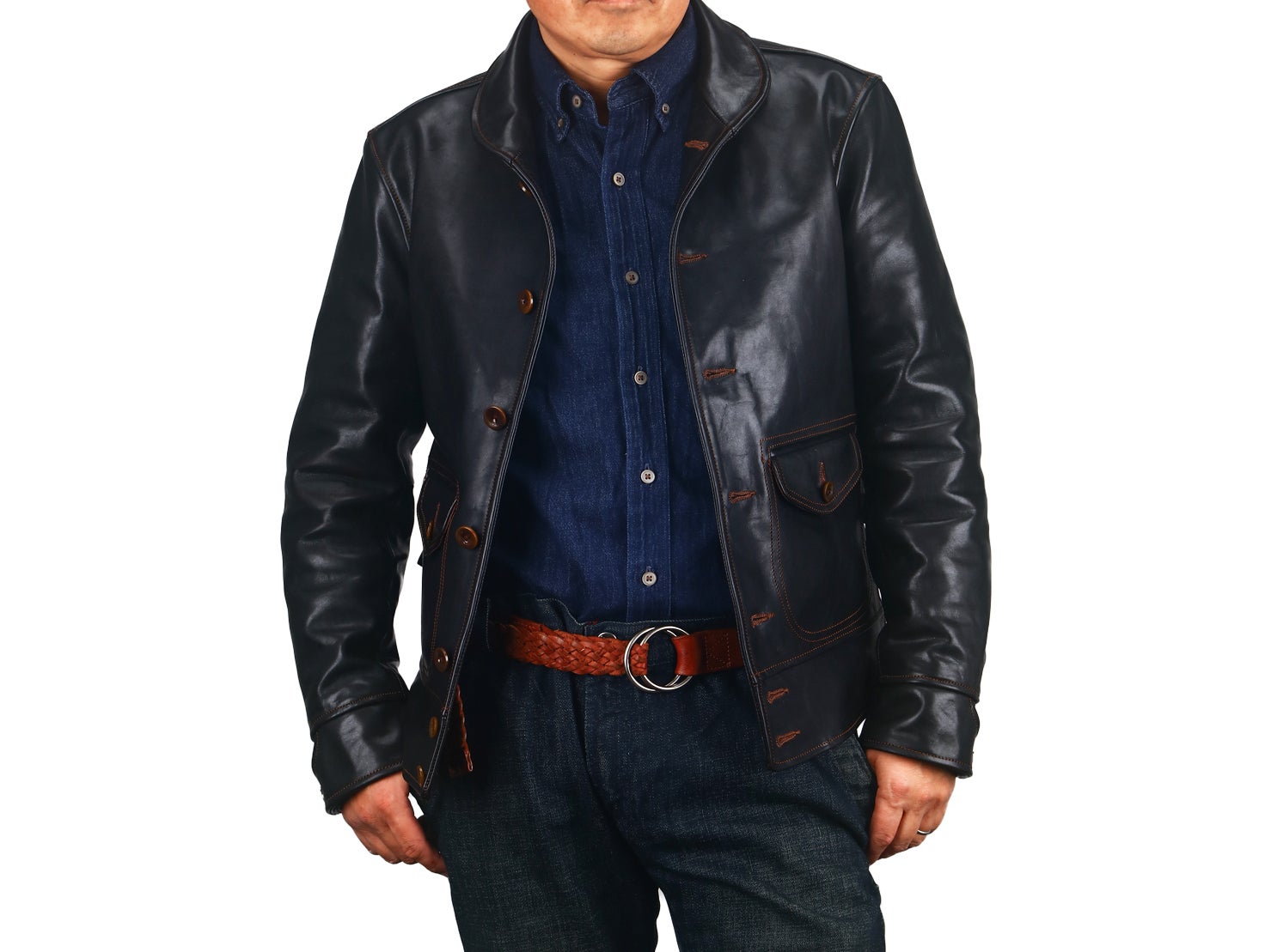 年始特別価格　AtLast&Co COSSACK JK ホースハイド 年始特別価格AtLast&Co COSSACK JK ホースハイド