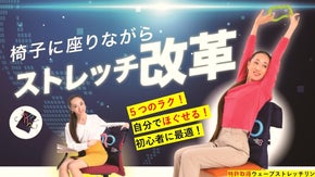 特許製品「ウェーブストレッチリング」を活用し、肩腰が快適の椅子カバーが新発売！