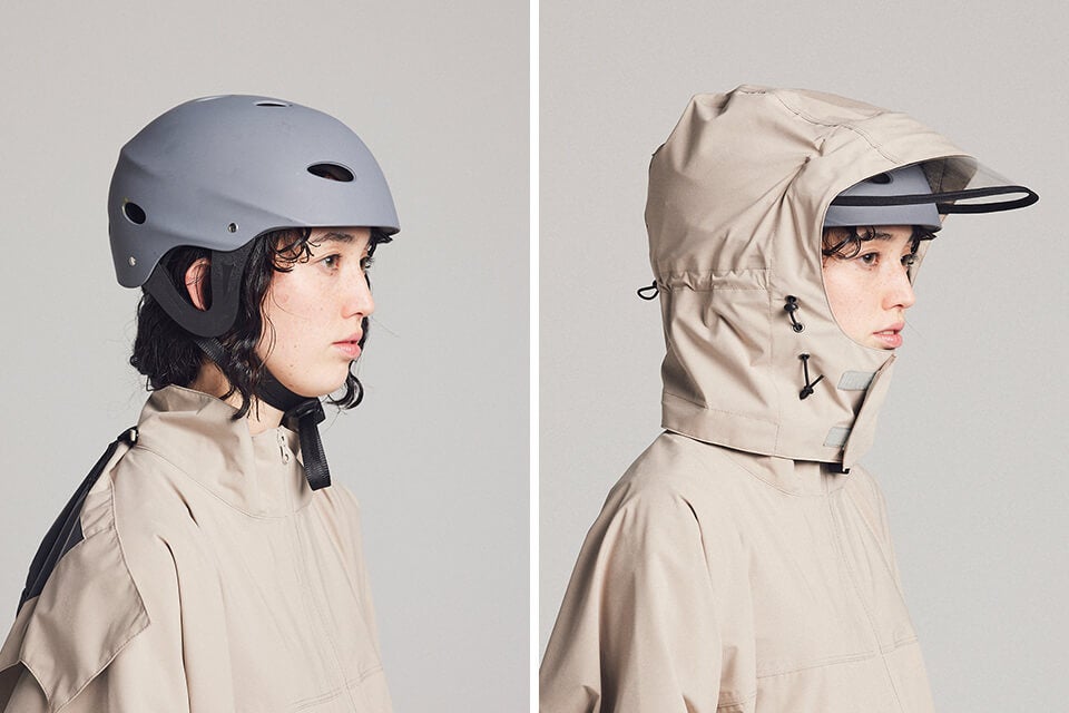 雨が待ち遠しくなる。ヘルメット対応で自転車走行の安全性も追求