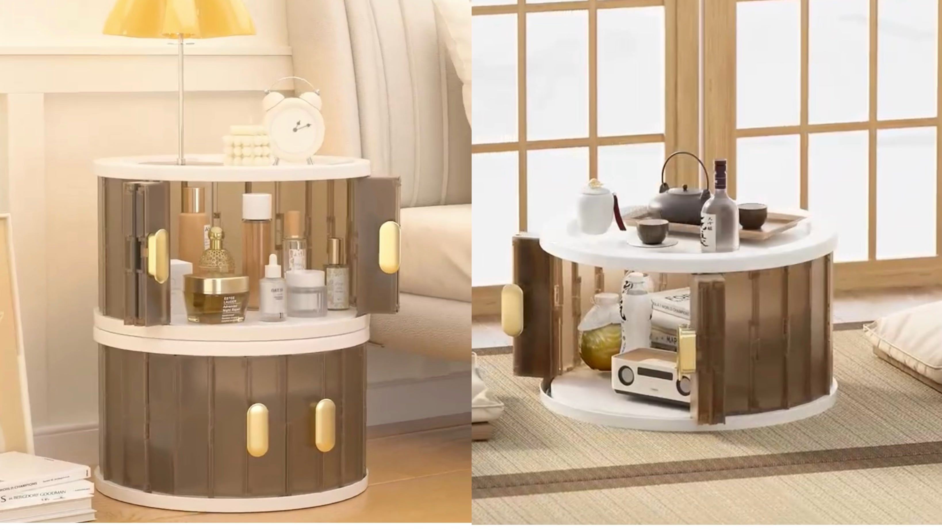 スライド式扉で出し入れ楽々！工具不要で積み重ねられる、おしゃれな
