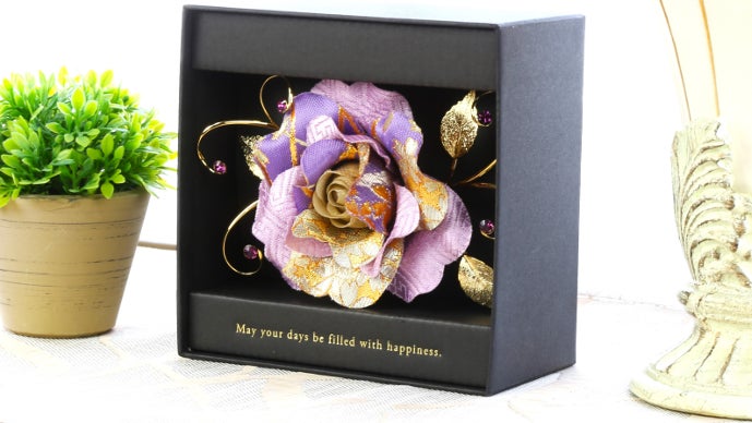 日本の造花職人が作る 母の日の薔薇withスワロフスキークリスタル