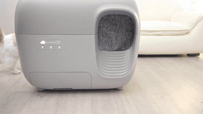 おがちゃん】Pety×JSFコラボレーション自動猫トイレ グレー JSFとの