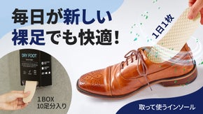 【毎日ニオイ知らず】パルプ製で裸足でも抗菌消臭・吸汗！１日１枚使い捨てインソール