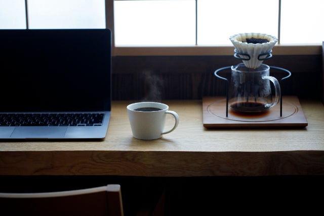 これひとつで、喫茶気分。お気に入りのマグも添えられるコーヒー