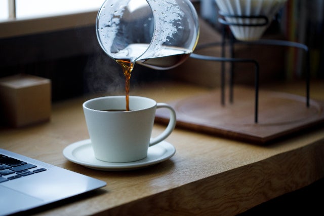 これひとつで、喫茶気分。お気に入りのマグも添えられるコーヒー