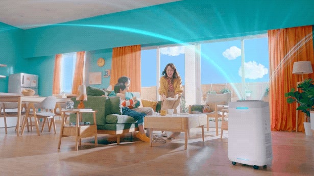 マクアケ　Apolinus 空気清浄機 5段階交換不要フィルター 5段階フィルターで花粉も徹底撃退！フィルターも交換不要