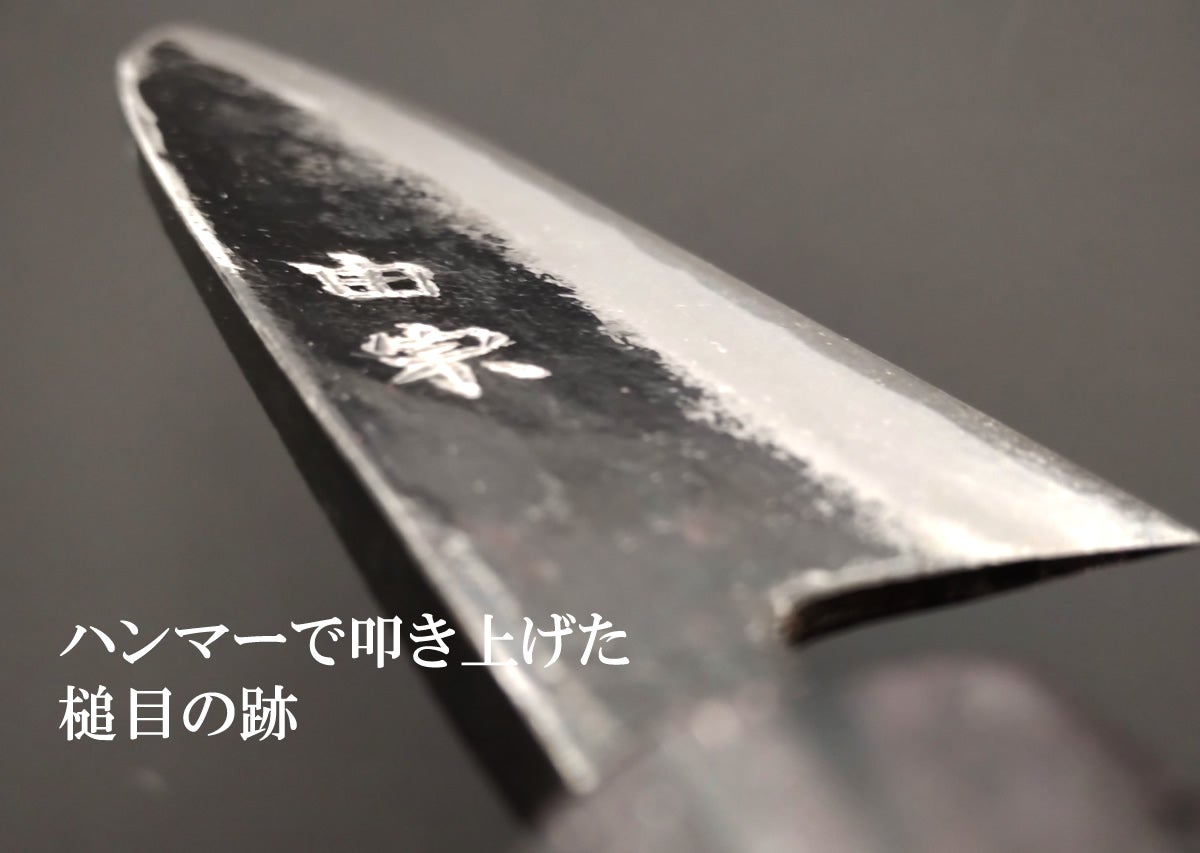 サバキ・スペシャル（土佐黒打ち捌き包丁）スタンダード（青紙2号）Mサイズ 砥石 釣り好きなら持つべき一本。三枚おろしも刺身もできる両刃包丁｜サバキ