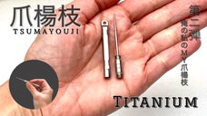 超軽量4g！チタン製爪楊枝第二弾！ケ一ス一体型持ち運びも楽々！エコを持ち歩こう！