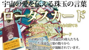 珠玉の言葉の数々が凝縮された新しいオラクルカード『ロータスカード』を作りたい！