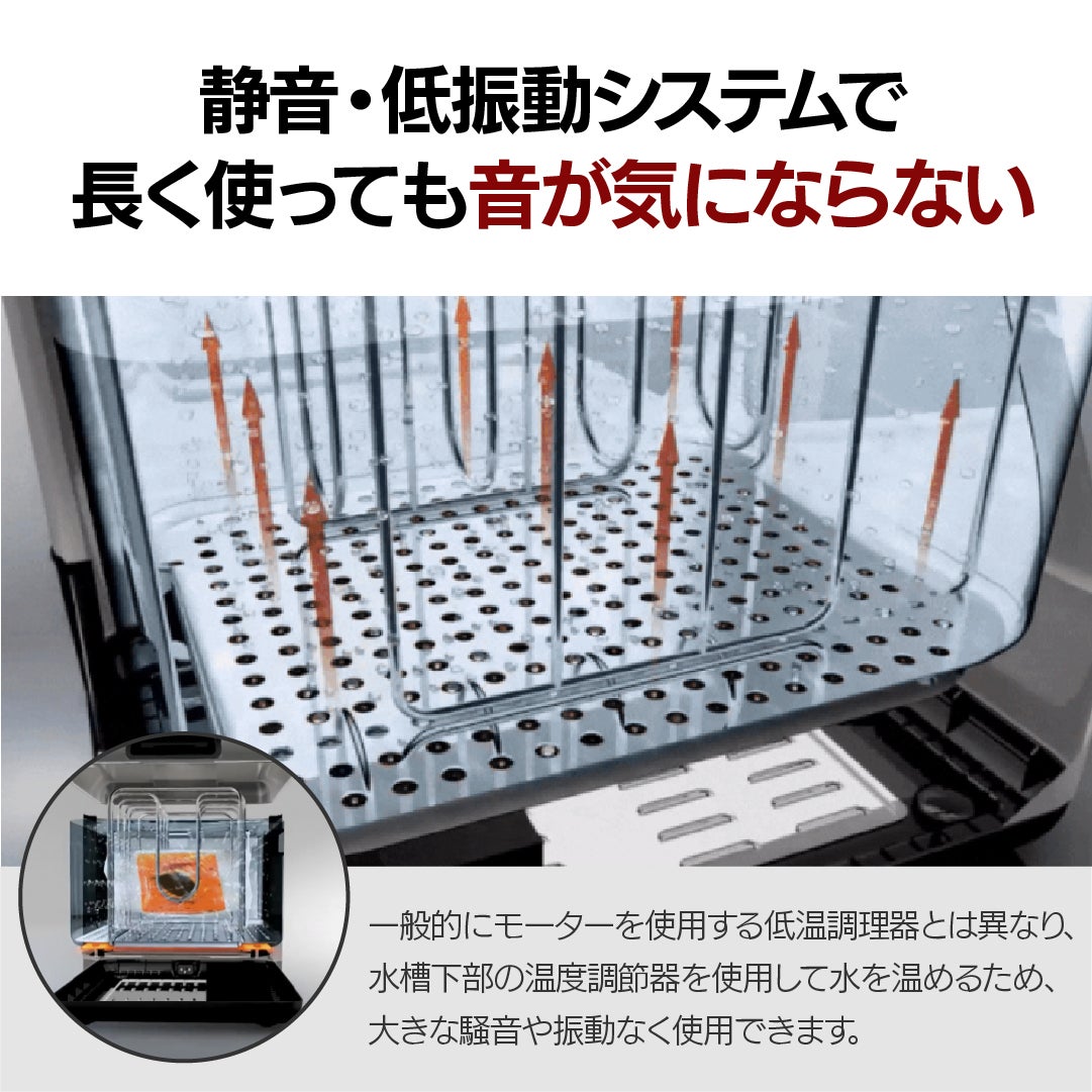 低温調理器　半年使用　美品完動品　元箱付属 低品質の肉が高級ステーキに！ステーキのために誕生した次世代一体型