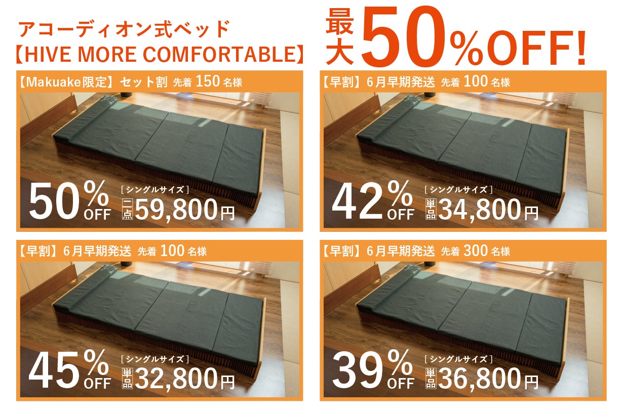 モリリン アコーディオン式ベッド 第二弾バージョン モリリン アコーディオン式ベッド 第二弾バージョン 驚きの最薄9.5cm