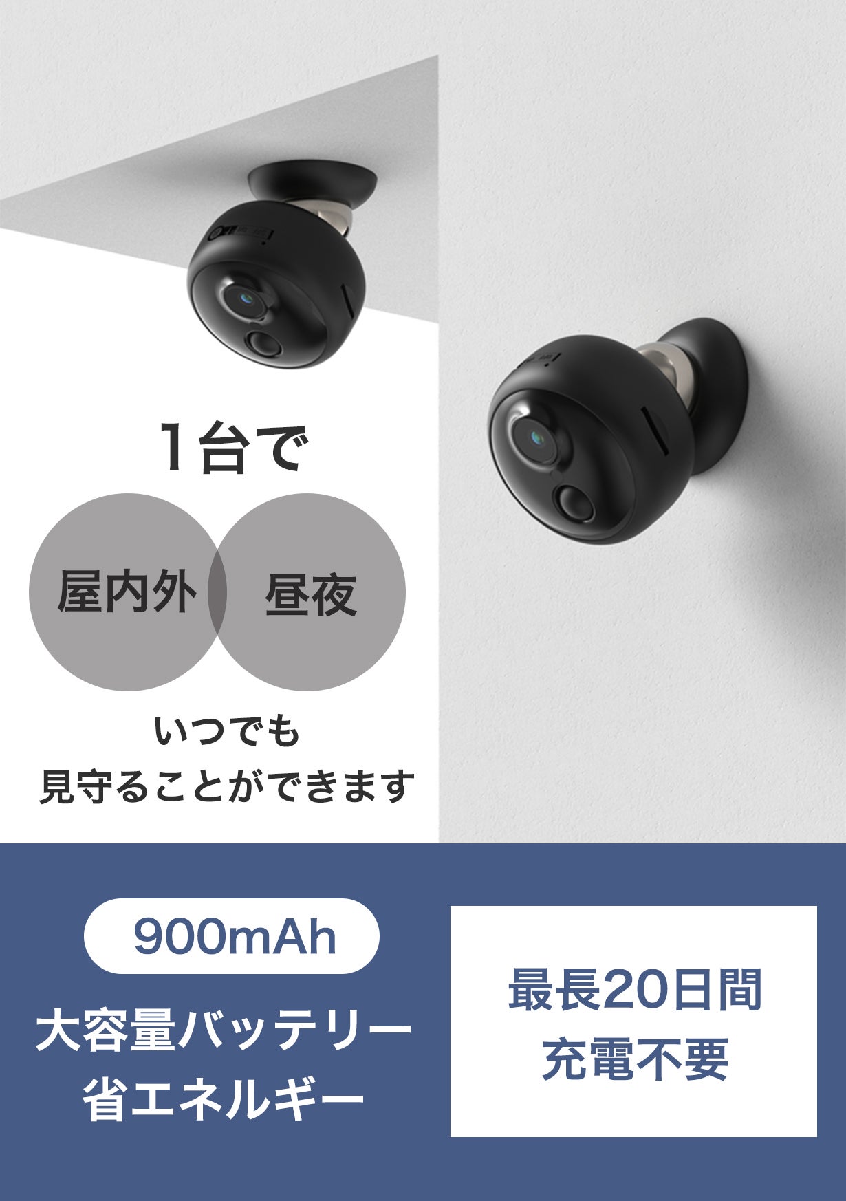 超小型・超コンパクト！フル充電後20日の使用が可能！どこでも貼れる