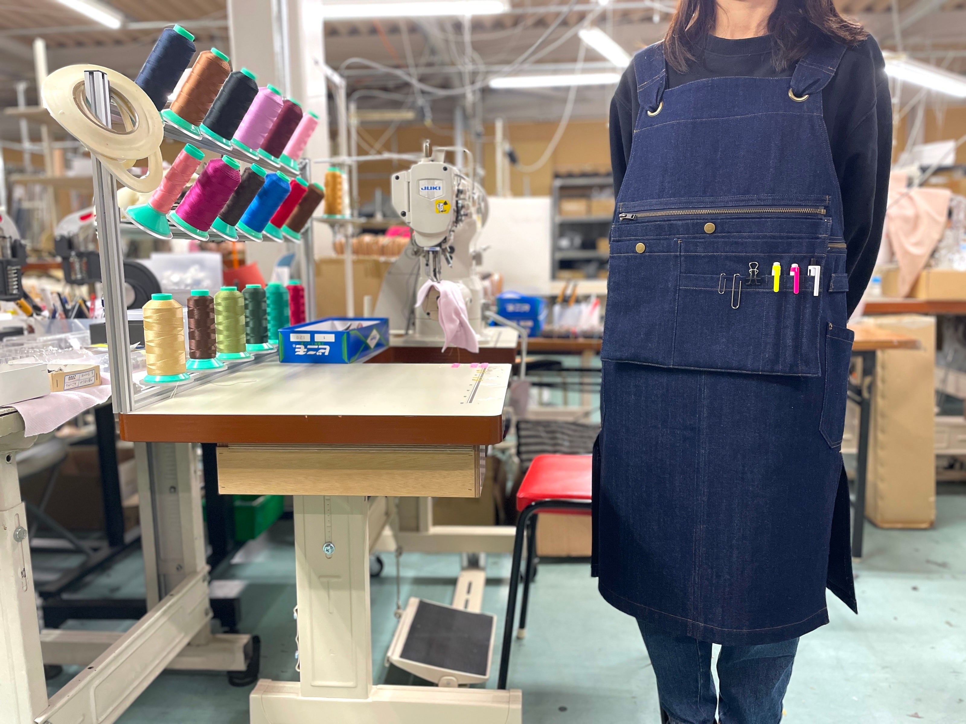 40s～ vintage denim apron Vintage 1940's Indigo Denim Work Apron