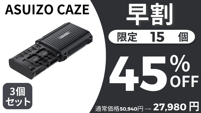 爆速カードリーダー×耐衝撃カードケース！SDカードデータはその